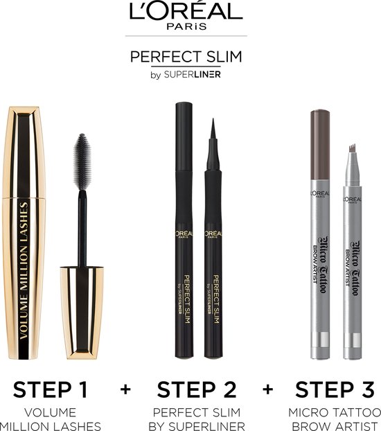 L'Oréal Paris Superliner Perfect Slim Eyeliner - Intense Black - Zwart