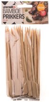 Bamboe prikkers - Prikkers - Deluxe bamboe prikkers - 50 stuks - 15 cm - Bamboe - Sate prikkers - Tapas prikkers - Kip prikkers - Fruitspiesjes - Bamboe prikkers 50 stuks.