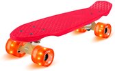 funpro Mini Cruiser skateboard - 22 inch - 4 wielen - ABEC 9 kogellagers - ingebouwde leds - magnetische dynamo