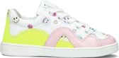 Jochie & Freaks Zoe Lage sneakers - Leren Sneaker - Meisjes - Wit - Maat 30