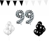 99 jaar Verjaardag Versiering Pakket Zebra
