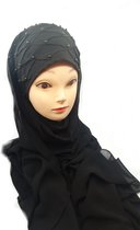 Instant hijab, mooie zwarte hoofddoek, hijab, sjaal, scarves.
