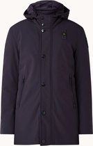 Blauer Gewatteerde parka met donsvulling en afneembare capuchon - Donker Blauw - Maat XXL