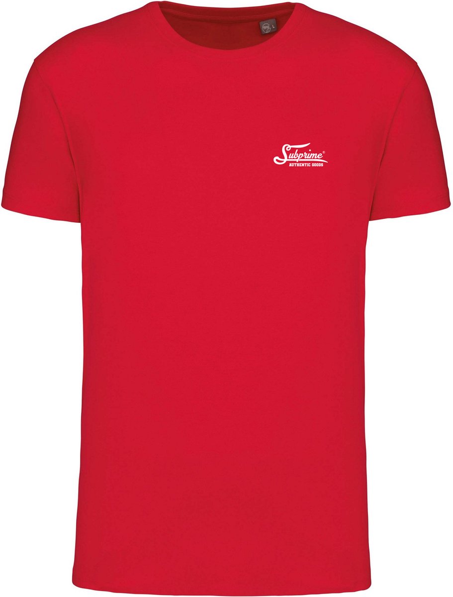 Subprime - Heren Tee SS Small Logo Shirt - Rood - Maat M