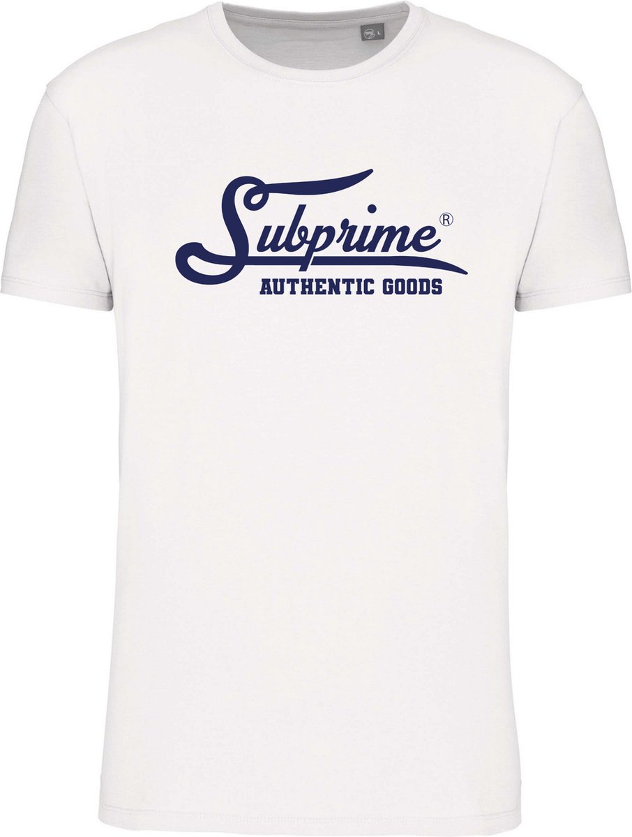 Subprime - Heren Tee SS Big Logo Shirt - Wit - Maat M