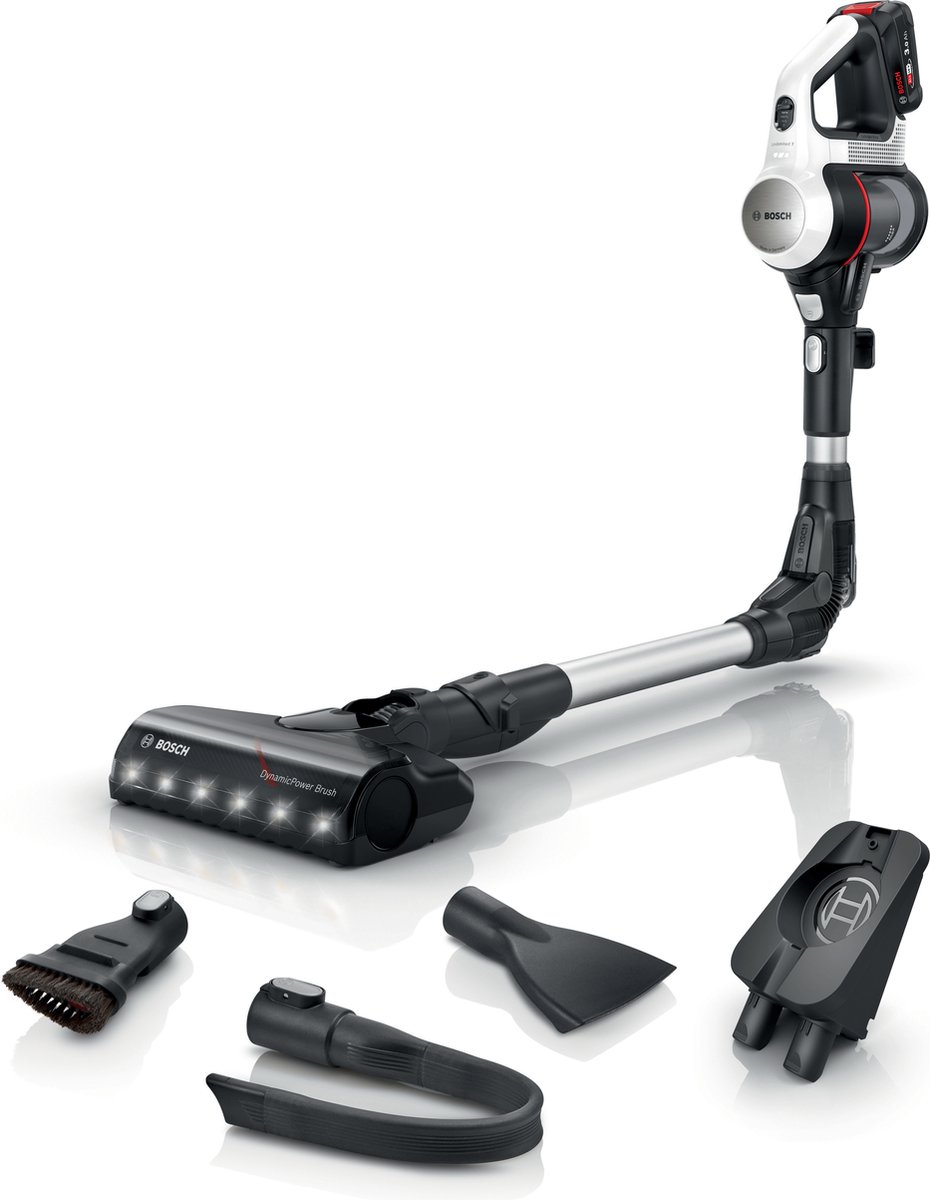 Bosch BBS711W Unlimited 7 - Steelstofzuiger - Wit