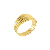 Goud Plated Gevlochten Ring