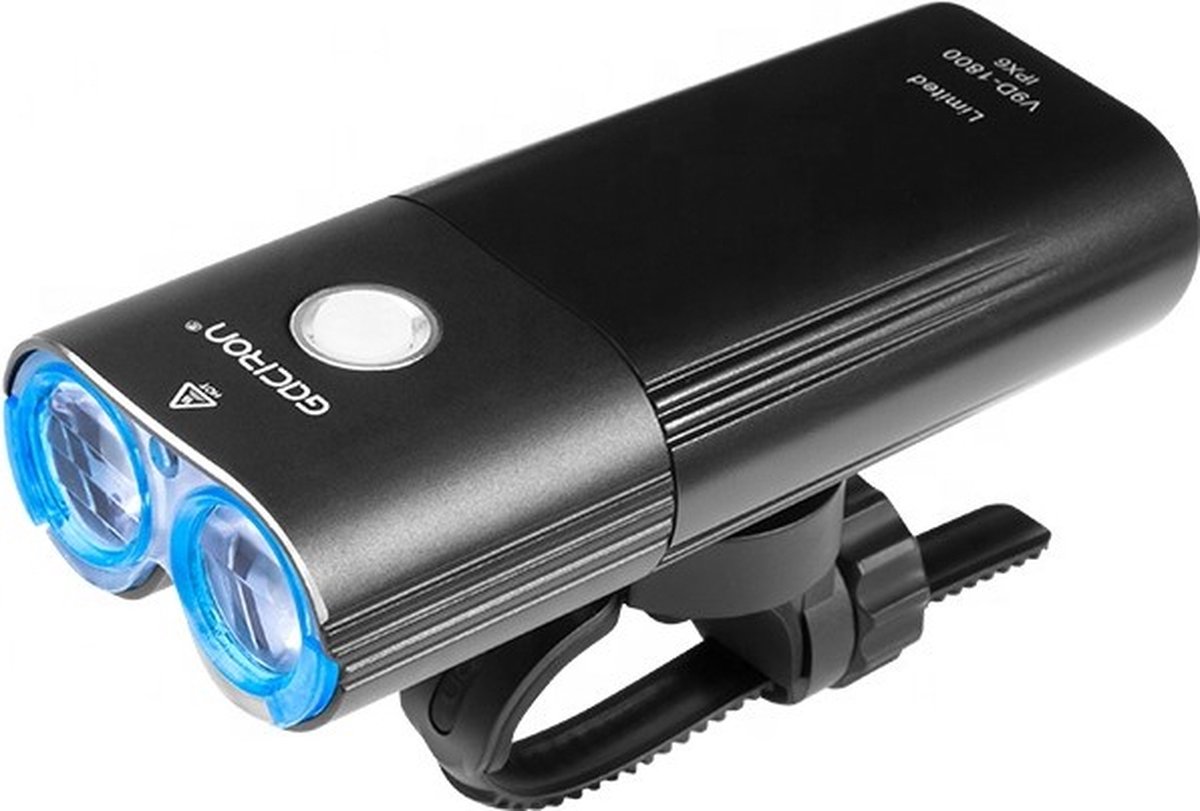 Gaciron V9DP-1800 lumen | Krachtige fietslamp voorlicht voor nacht fietsen MTB - USB - LED - IPX6 waterdicht