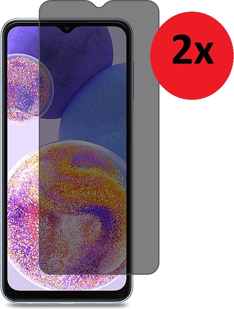 MoDo screenprotector Geschikt voor Nokia G11/ G21 - Privacy glas - 2 stuks