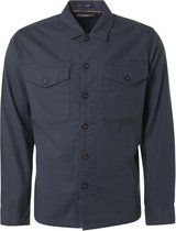 NO-EXCESS Overhemd Shirt Slub Garment Dyed 15430244 034 Airforce Mannen Maat - XL