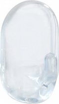 wandhaak medium 2,5 x 4 cm polystyreen transparant 3 stuks