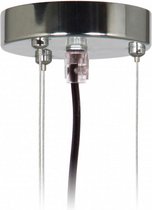 ophangset hanglamp 19 x 12 cm chroom zilver