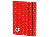 notitieboek Strawberry 21 x 15 cm karton/ivoor papier