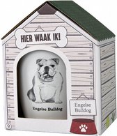 mok Dog Engelse Bulldog 300ml keramiek wit