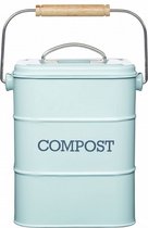 compostbak Living Nostalgia 3 liter RVS blauw