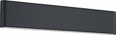 wandlamp Thames II 46 cm aluminium antraciet