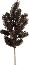 versiering pijnboom 17 x 53 cm donkerbruin