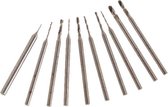 borenset Drillset1 45,5 staal grijs 10-delig