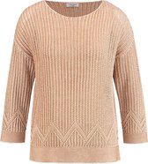 GERRY WEBER Dames Trui met 3/4-mouwen en gestructureerd breisel