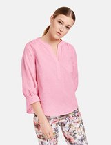 GERRY WEBER Dames Blouse met 3/4-mouwen en opengewerkt borduursel