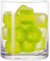 ijsblokjes Fresco 3 x 3 cm siliconen geel 18 stuks