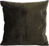 sierkussen Carola 50 x 16 cm textiel donkerbruin