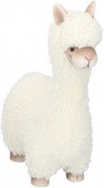beeld alpaca wol 21,5 cm wit