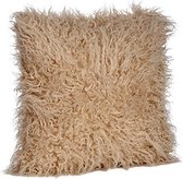 sierkussen Camel 45 x 45 cm synthetisch bruin