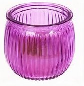 geurkaars Citronella 7,7 cm paars