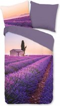 dekbedovertrek Lavender 135 x 200 cm microvezel paars