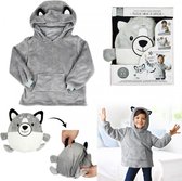 The Home Deco Factory | Hoodie Blanket - Hoodie deken - Deken met mouwen - hoodie korte mouw - Cuddle hoodie - Hoodie blanket oversized hoodie