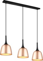 LED Hanglamp - Hangverlichting - Torna Christa - 3-lichts - E27 Fitting - Rond - Mat Goud - Aluminium
