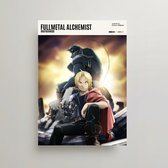 Anime Poster - Fullmetal Alchemist Brotherhood Poster - Minimalist Poster A3 - Fullmetal Alchemist Brotherhood Merchandise - Vintage Posters - Manga