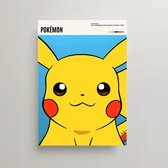 Anime Poster - Pokemon Poster - Minimalist Poster A3 - Pokémon Merchandise - Vintage Posters - Manga