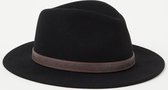 Stetson Traveller hoed van wol - Zwart - Maat L (59cm)