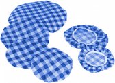 vershoudhoezen herbruikbaar blauw/wit 6-delig