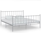 Bedframe metaal grijs 140x200 cm