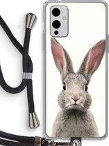 Case Company® - OnePlus 9 hoesje met Koord - Daisy - Telefoonhoesje met Zwart Koord - Bescherming aan alle Kanten en Over de Schermrand