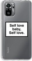 Case Company® - Xiaomi Redmi Note 10S hoesje - Self love - Soft Cover Telefoonhoesje - Bescherming aan alle Kanten en Schermrand