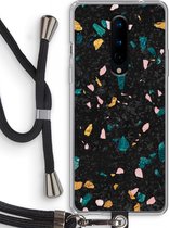 Case Company® - OnePlus 8 hoesje met Koord - Terrazzo N°10 - Telefoonhoesje met Zwart Koord - Bescherming aan alle Kanten en Over de Schermrand
