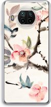 Case Company® - Xiaomi Mi 10T Lite hoesje - Japanse bloemen - Soft Cover Telefoonhoesje - Bescherming aan alle Kanten en Schermrand