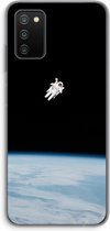 Case Company® - Samsung Galaxy A03S hoesje - Alone in Space - Soft Cover Telefoonhoesje - Bescherming aan alle Kanten en Schermrand