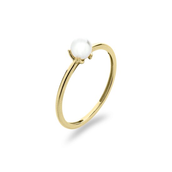 Gisser Jewels - Ring VGR038 - Or jaune 14 kt - avec perle - Taille 54