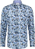 A fish named Fred- Shirt olives blue/white - 2XL-EU