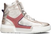 Shabbies 102020094 Hoge sneakers - Leren Sneaker - Dames - Goud - Maat 37