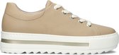 Gabor 496 Lage sneakers - Leren Sneaker - Dames - Camel - Maat 40