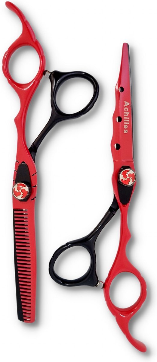 Achilles® Professionele Kappersschaar Set 6 Inch – Knipschaar - Effileerschaar - Coupeschaar