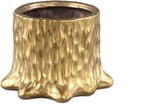 PTMD Inder Ronde Bloempot - 14 x 10,5 x 10,5 cm - Keramiek - Goud