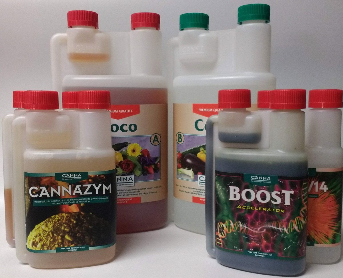 CANNA Coco Starter kit 1 liter met additieven 250 ml - Voor het kweken in kokossubstraten.