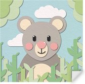 Muursticker Koala Vierkant - Wanddecoratie - Kinderkamer - Babykamer
